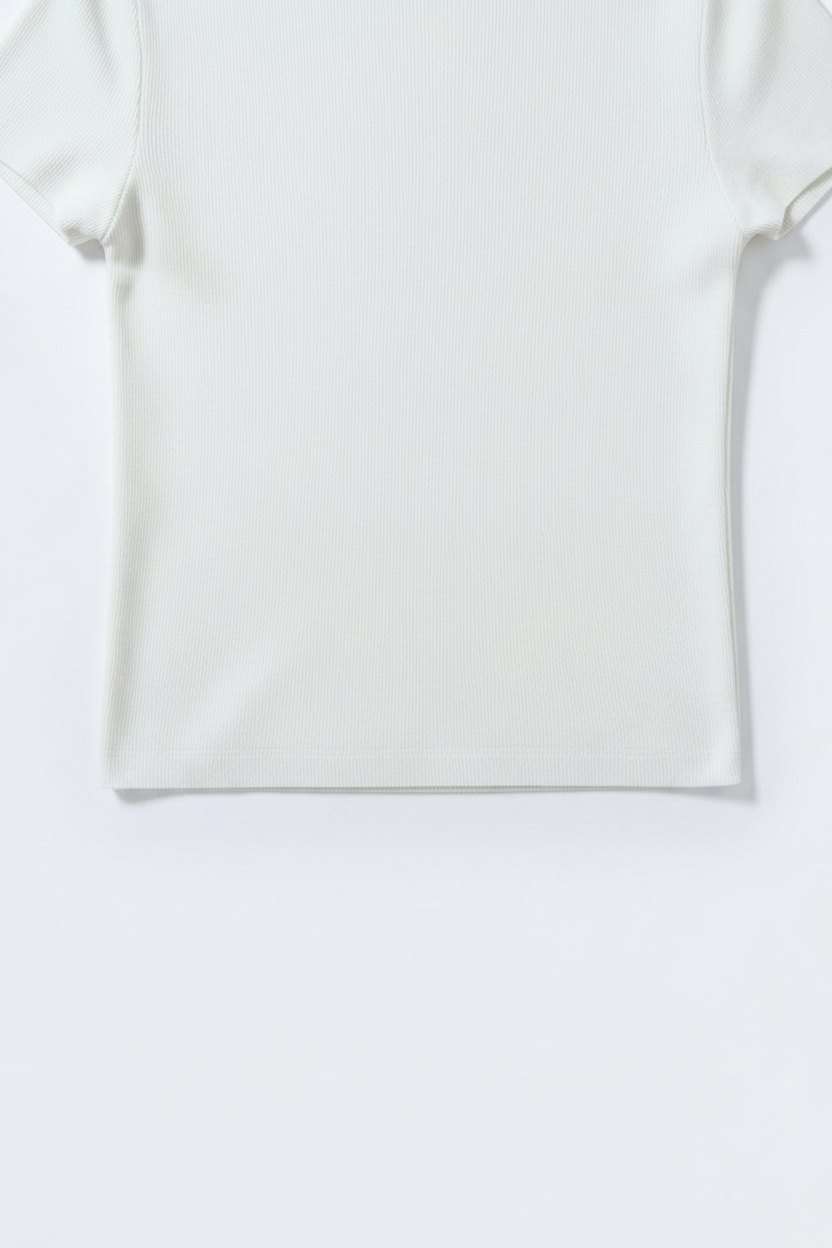 Women White Knitted Top