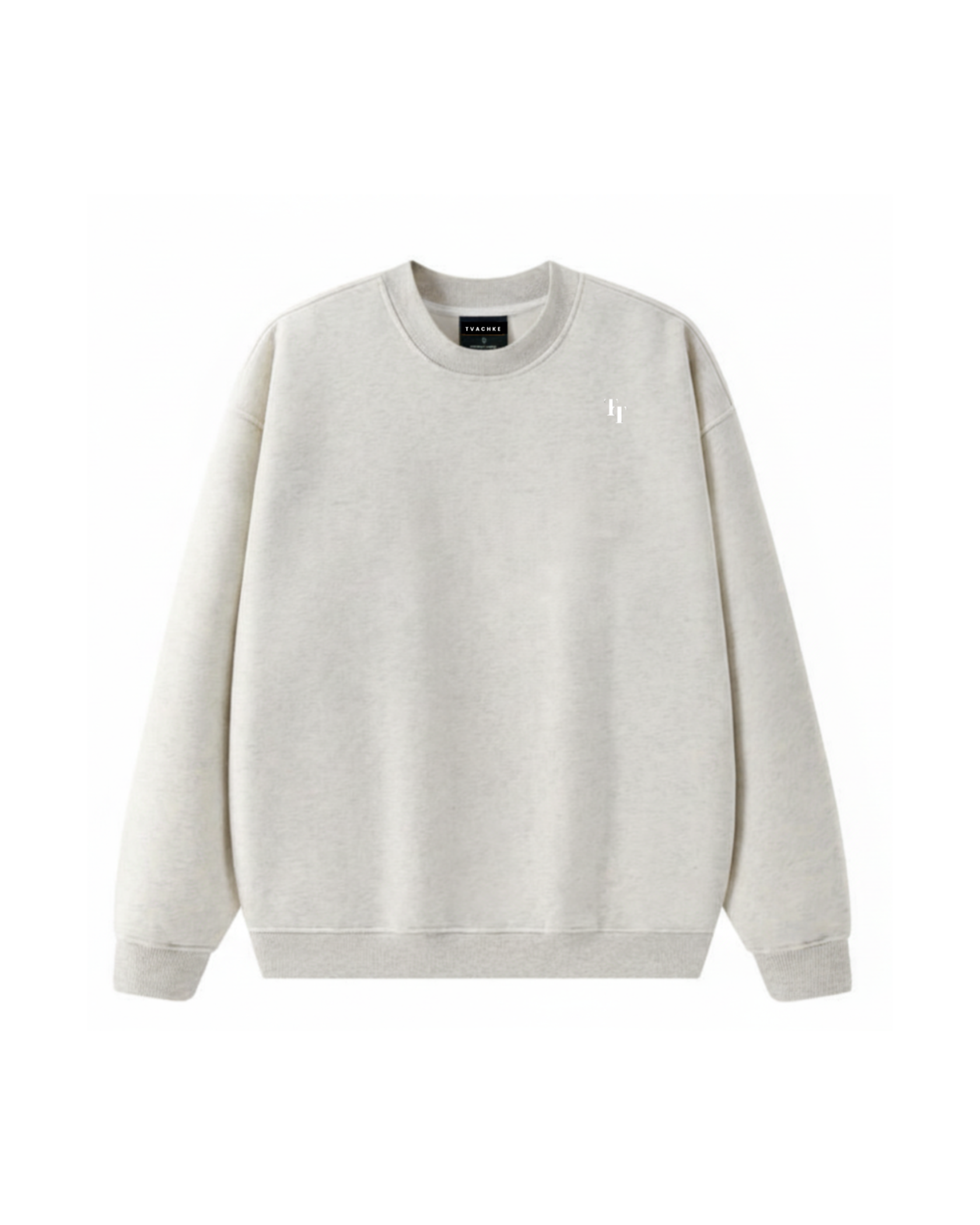 Heavy Oversized Fleece Embroidered Sweatshirt
