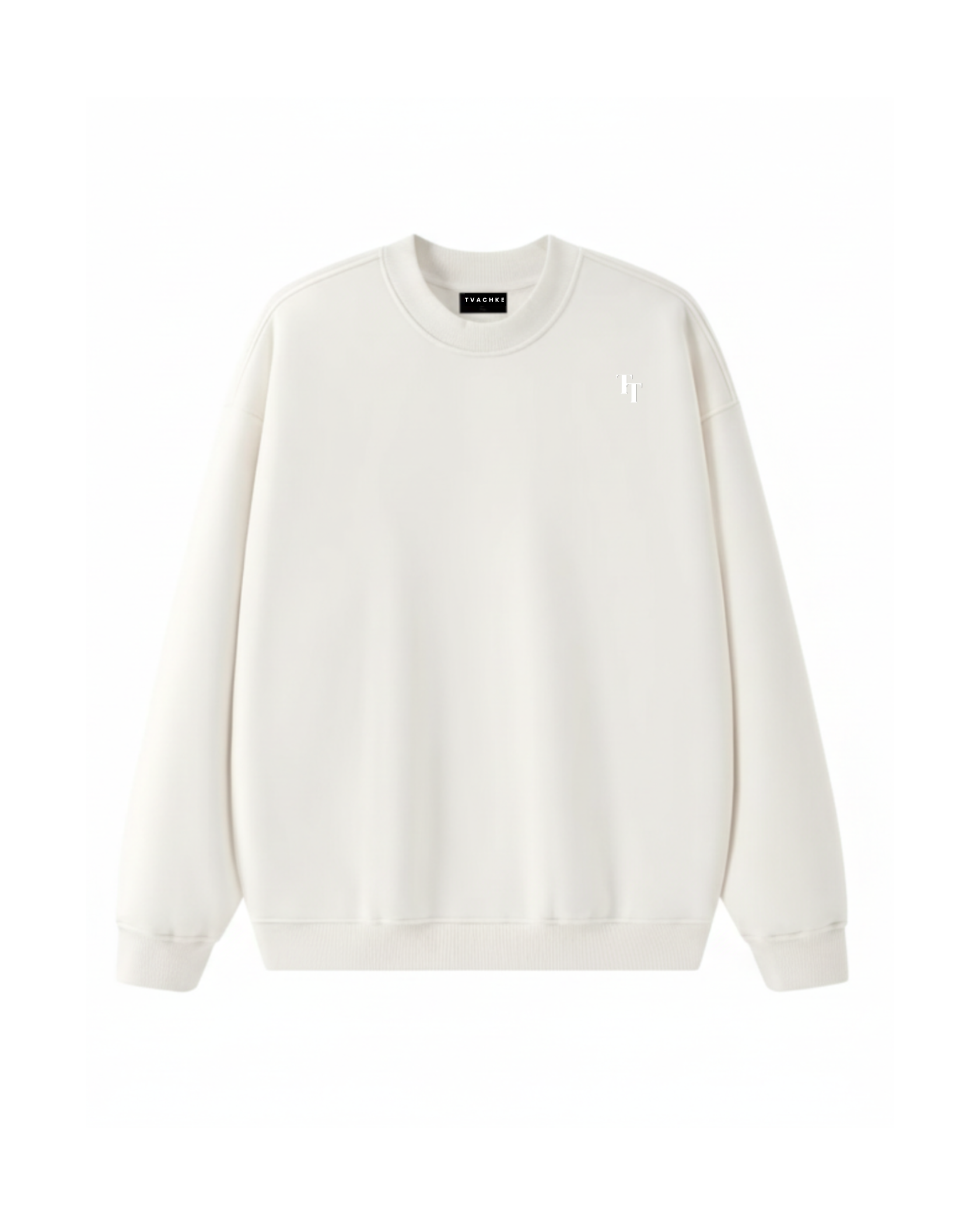 Heavy Oversized Fleece Embroidered Sweatshirt
