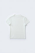 Women White Knitted Top