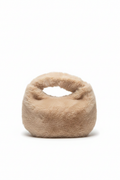 Faux Fur Bag - White Background