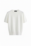 White Top with TVACHKE Neck Label